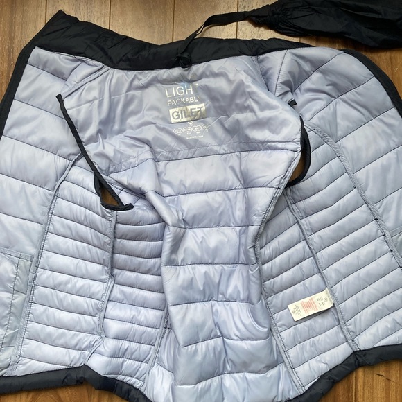 Primark Gilet Super Light Packable Vest Medium Navy Pack Sack - Picture 5 of 7